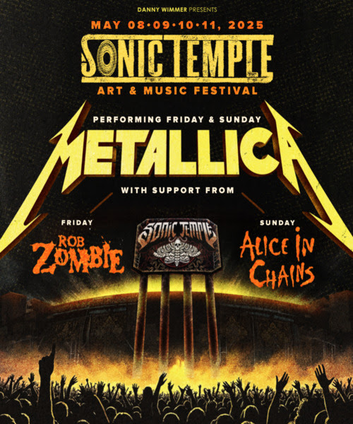 Metallica To Headline Sonic Temple Art & Music Festival For The First Time Ever With 2 Nights, 2 Unique Sets Plus