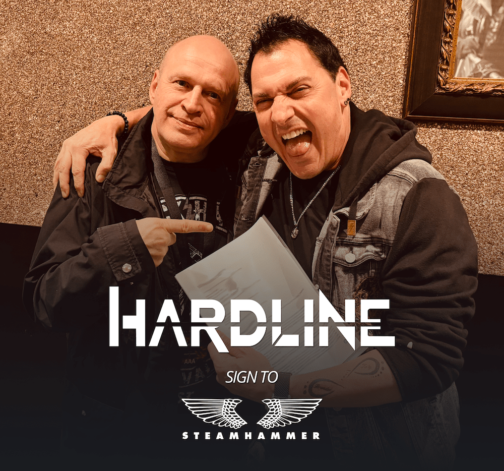 American Rock Legends HARDLINE Sign With Steamhammer/SPV
