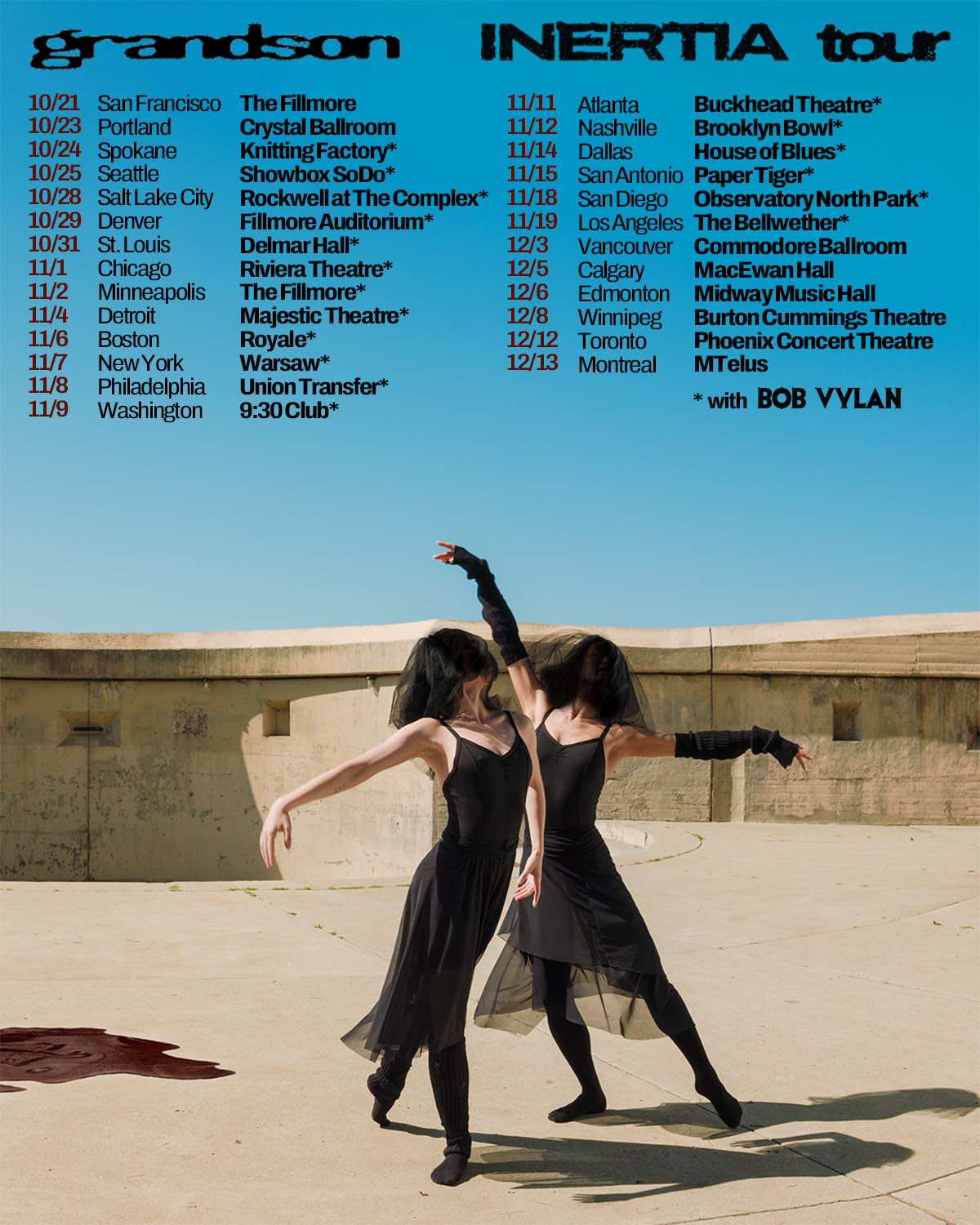 grandson Announces Fall North American ‘INERTIA’ Tour