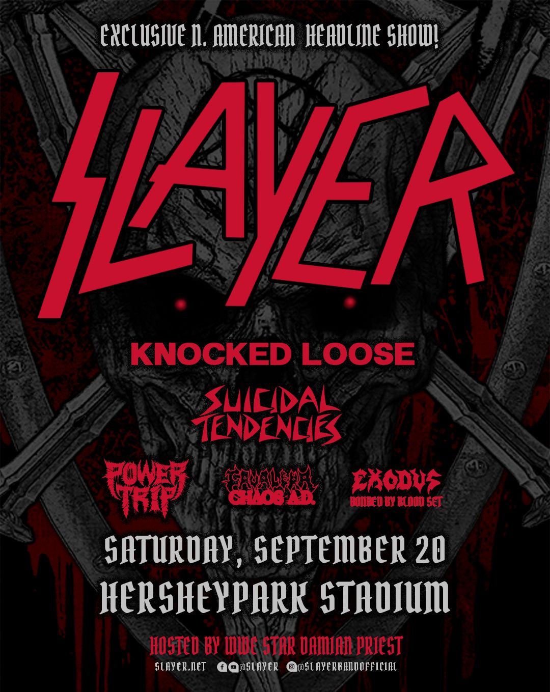 Slayer Confirms Massive East Coast Headline Concert